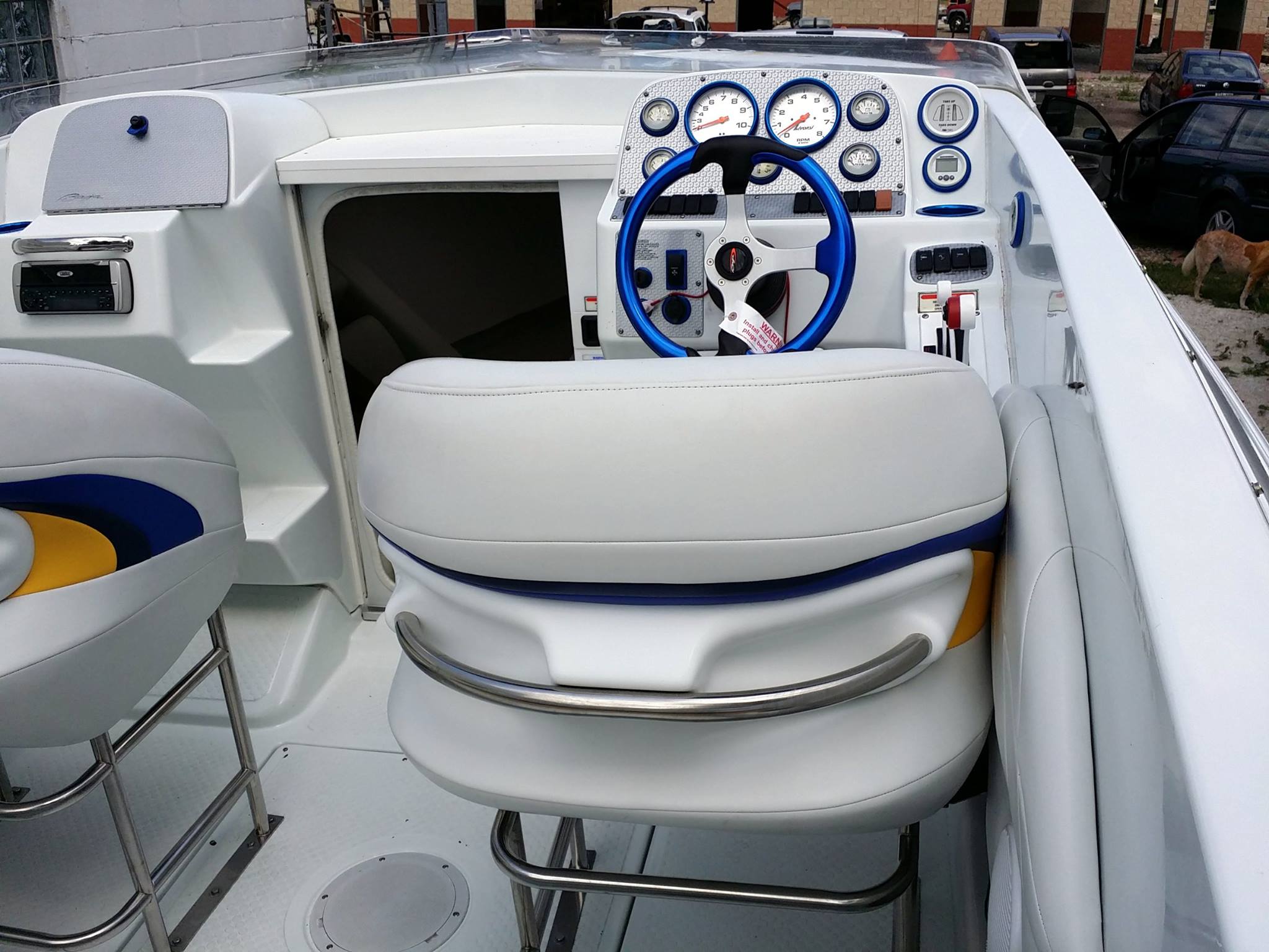 Boat interior after detailing