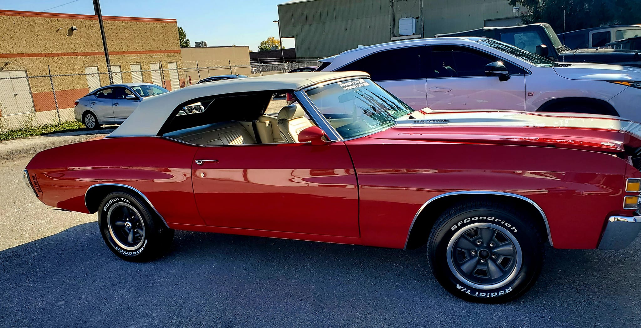 Classic Chevy convertible exterior after detailing