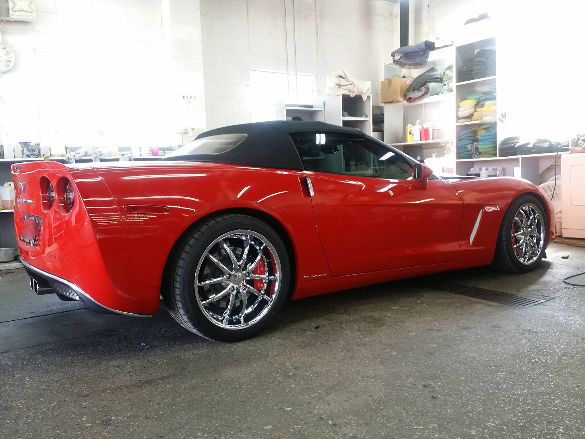 Corvette exterior detailing and hand wax — Custom Portering by Barbie, Butler WI