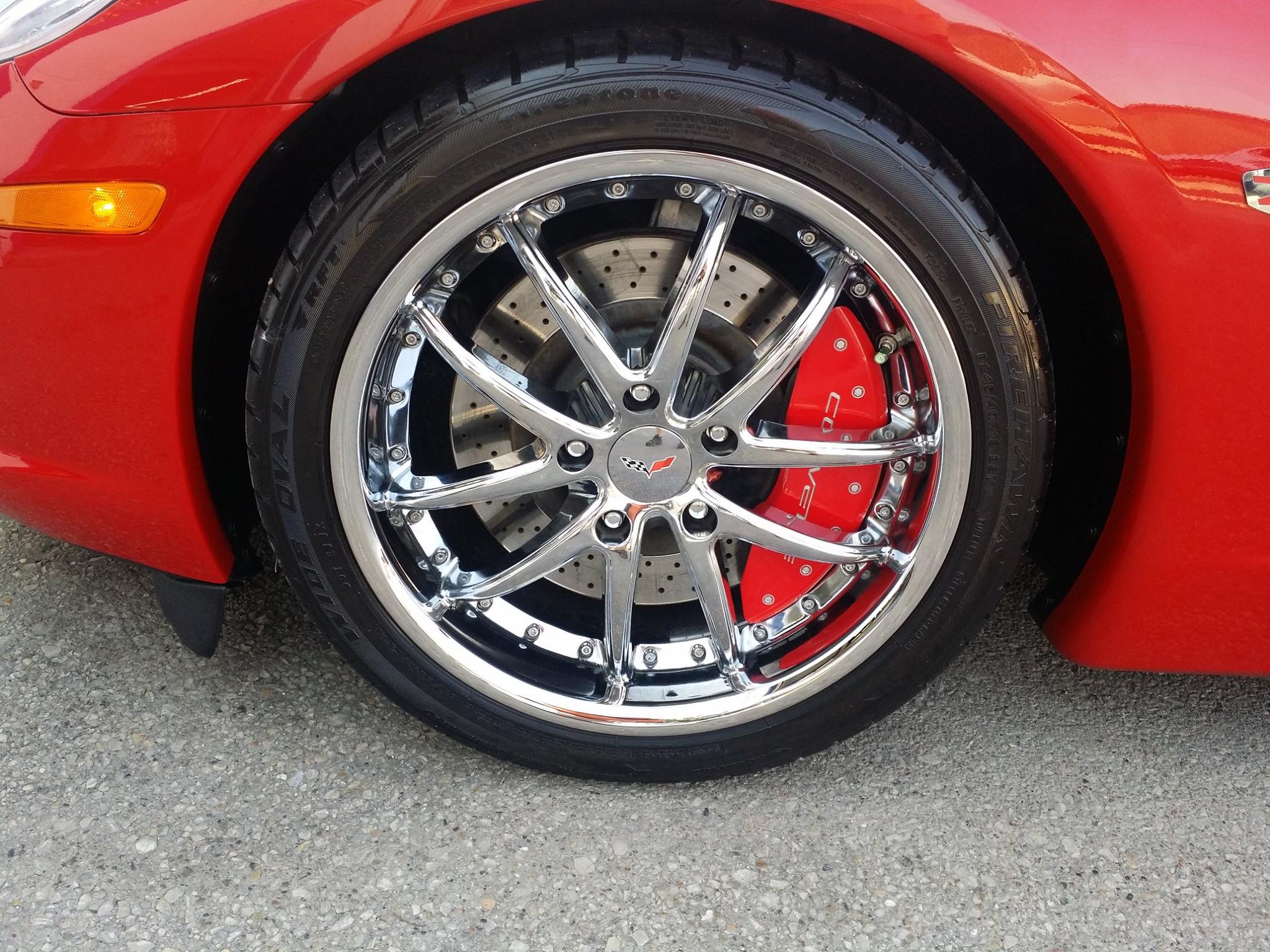 Corvette wheel after detailing