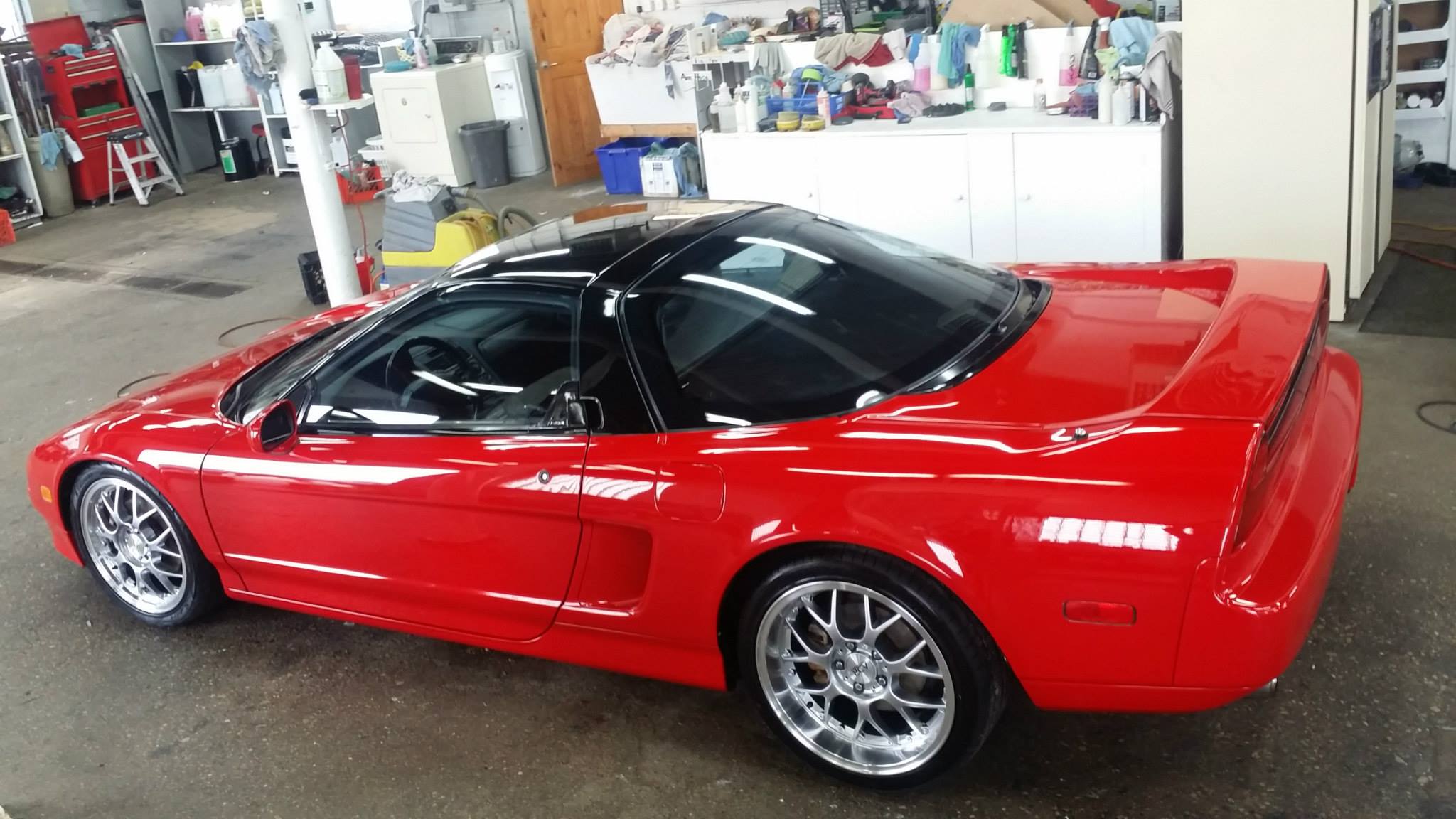 Acura NSX side exterior after detailing