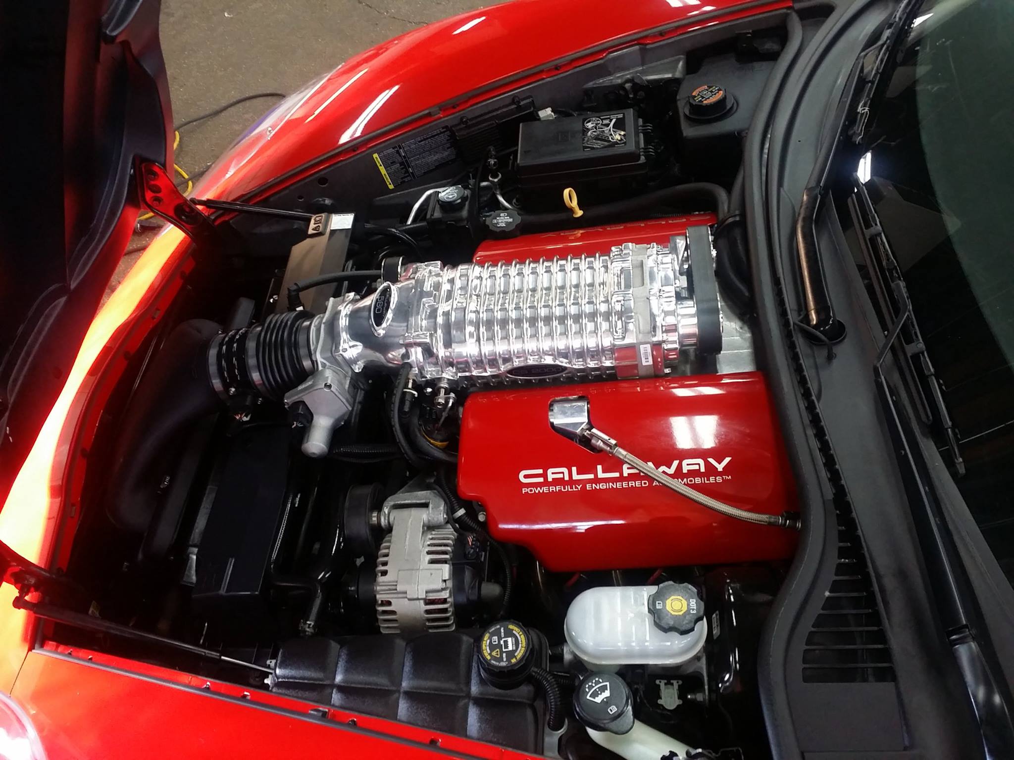 Corvette engine detail after cleaning