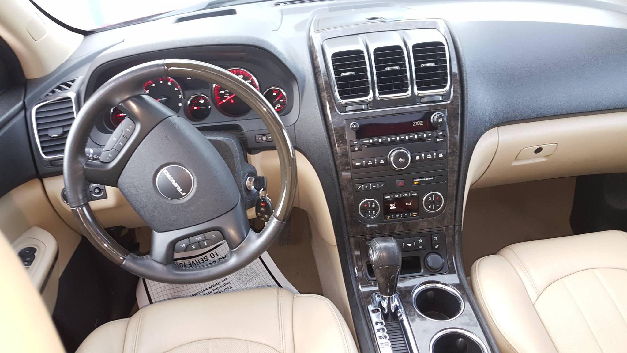 GMC Acadia interior after detailing