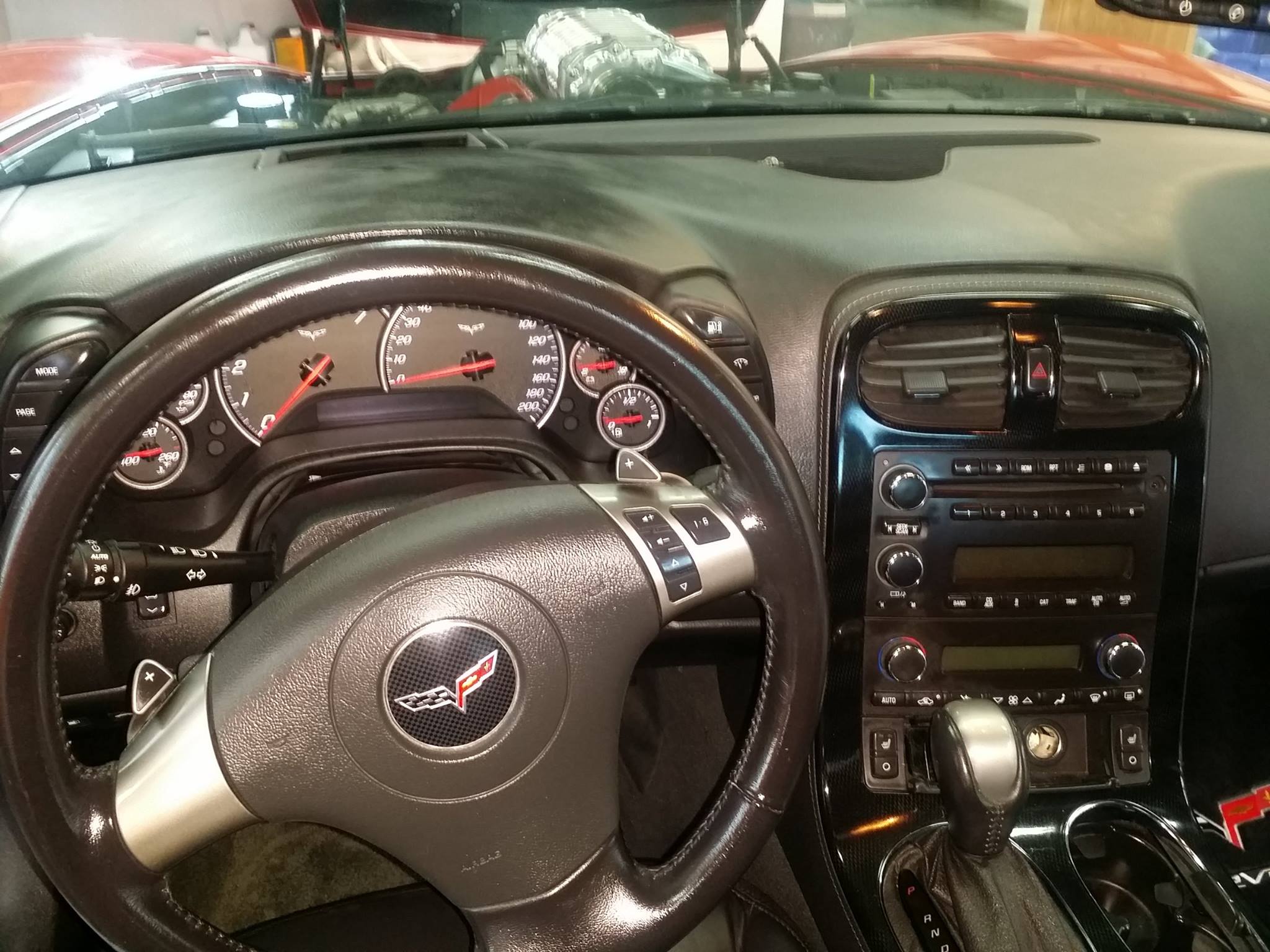 Corvette interior after detailing