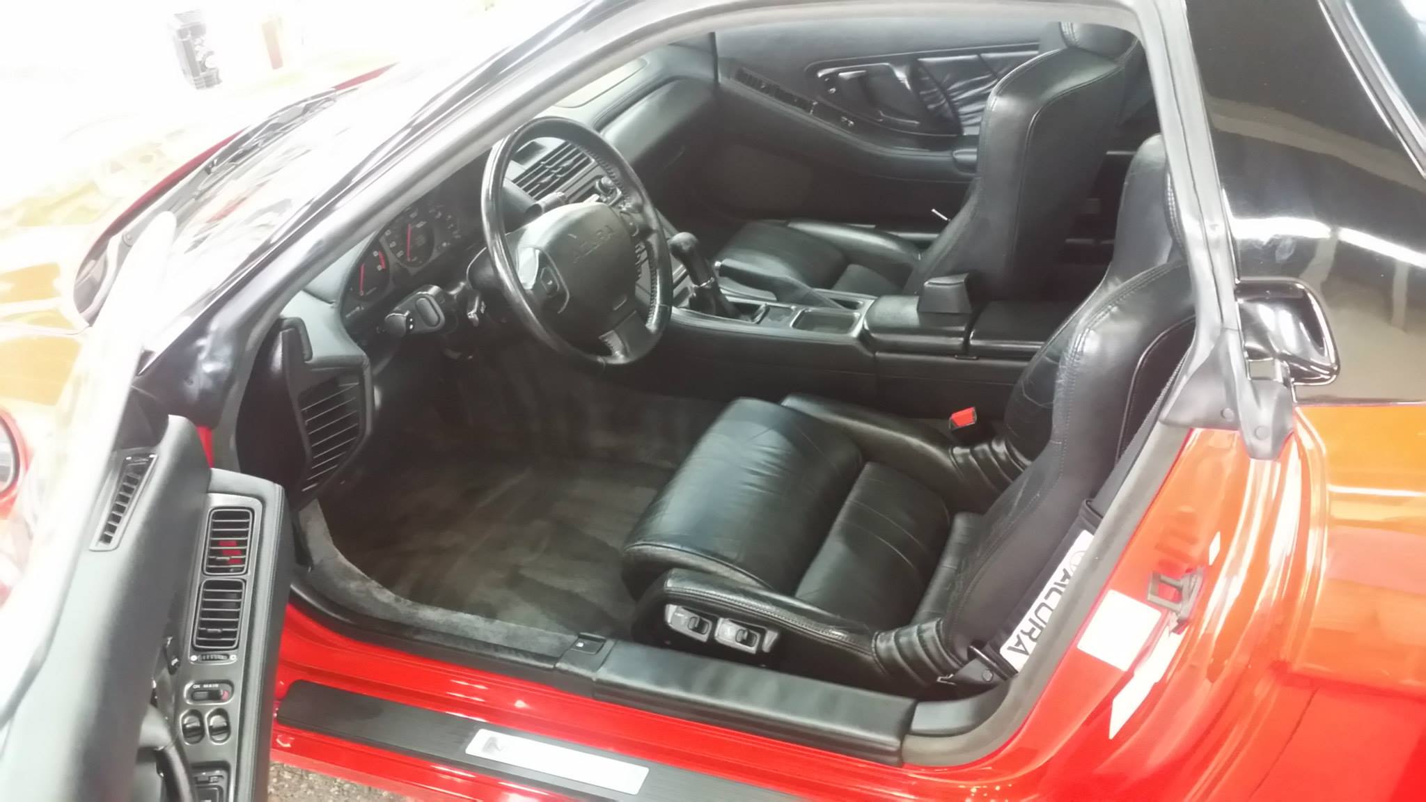 Acura NSX interior after detailing