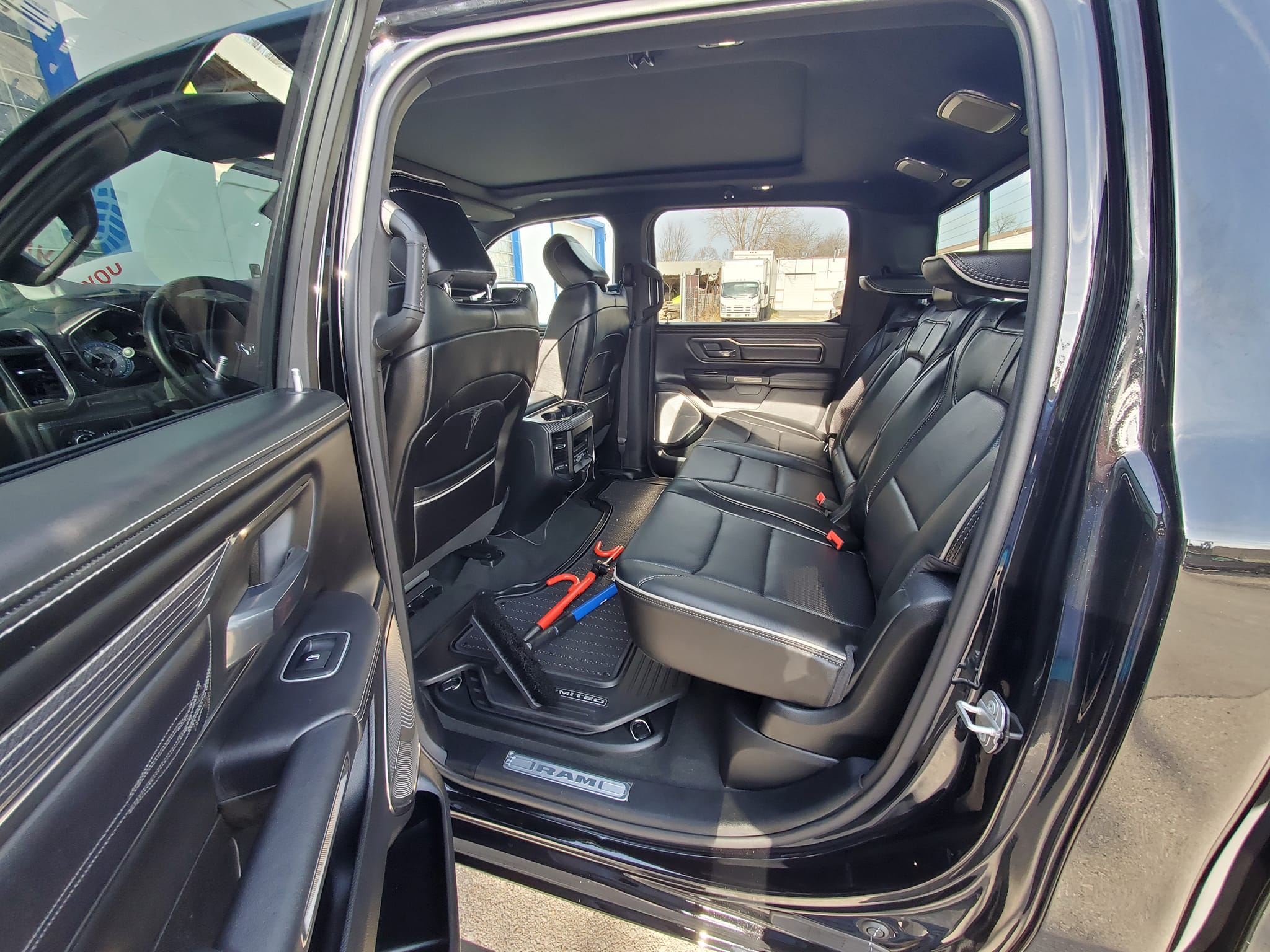 RAM 1500 Limited rear seats after detailing